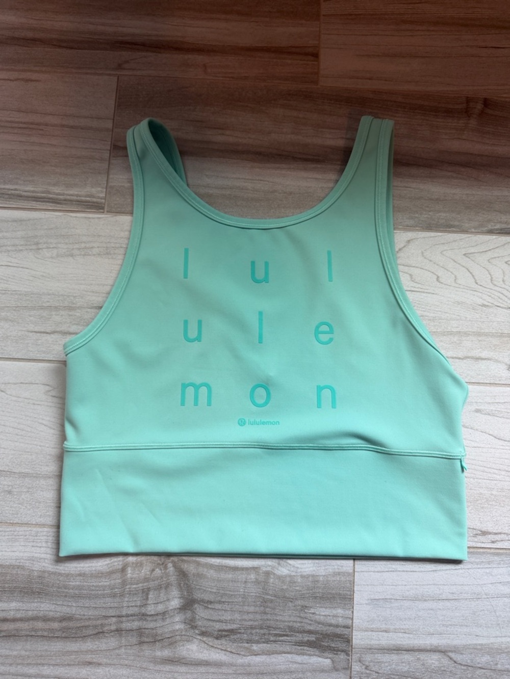 Lululemon Wild Mint Power Pivot Everlux Tank Top Size 10